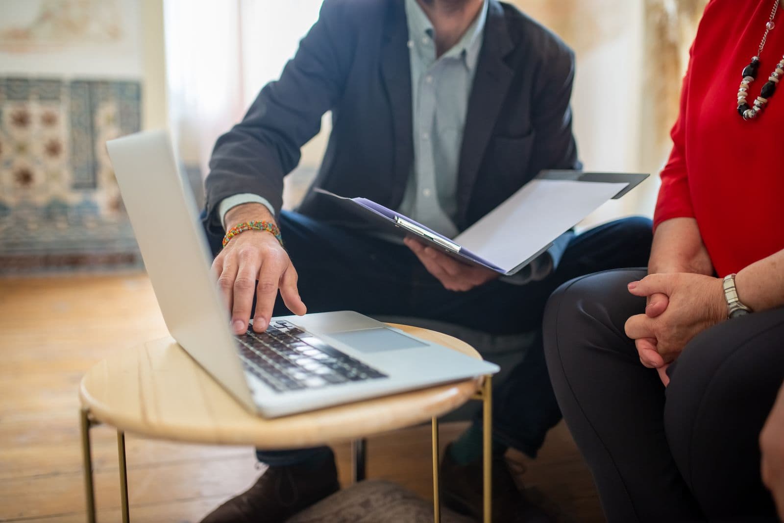 Ontario lawyer reviewing financial and trust-account records